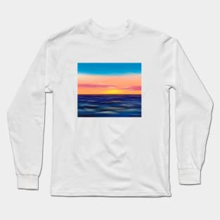 Blue ocean waves Long Sleeve T-Shirt